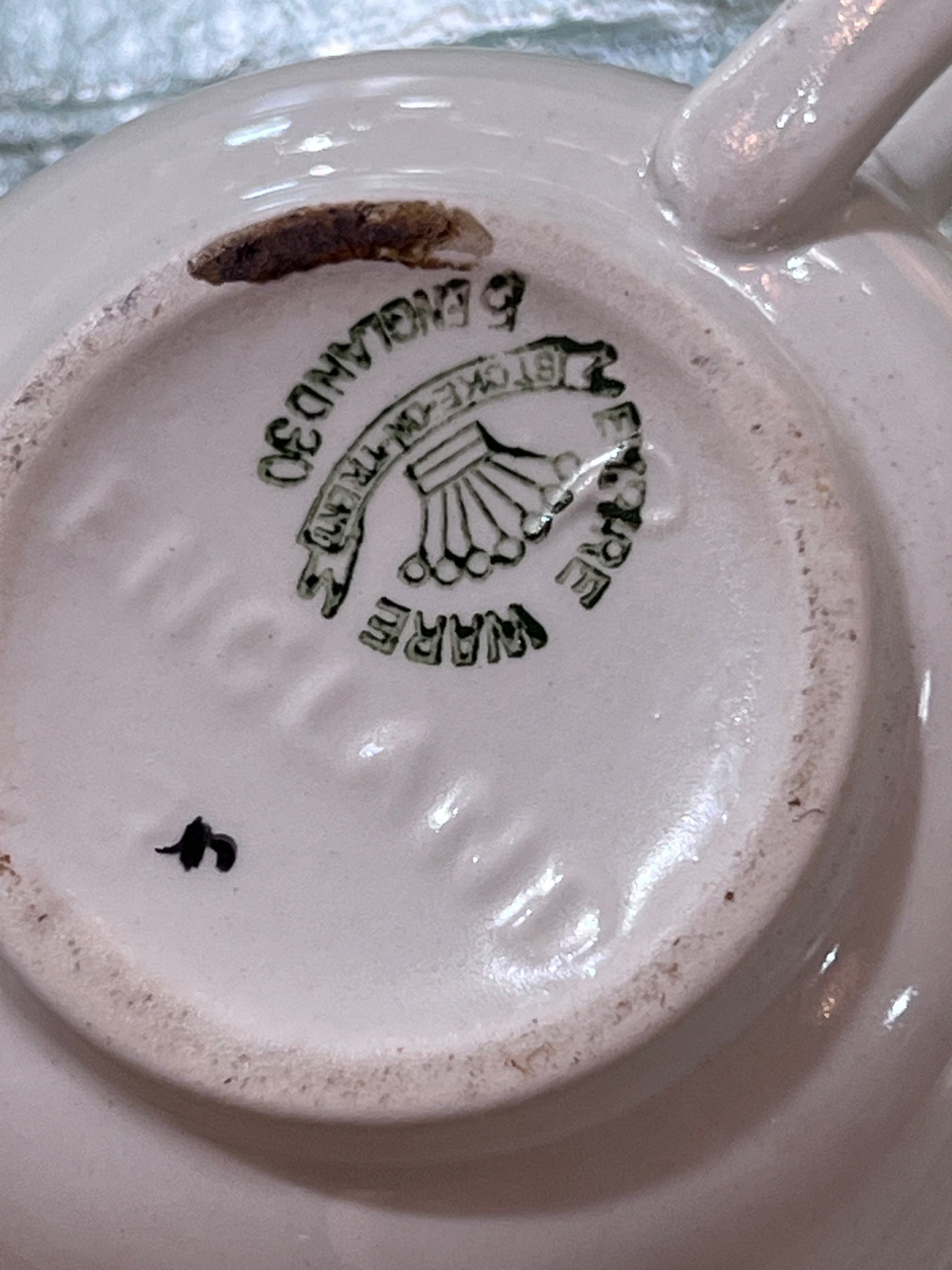Antique Baby Invalid Feeder Cup Floral Porcelain England