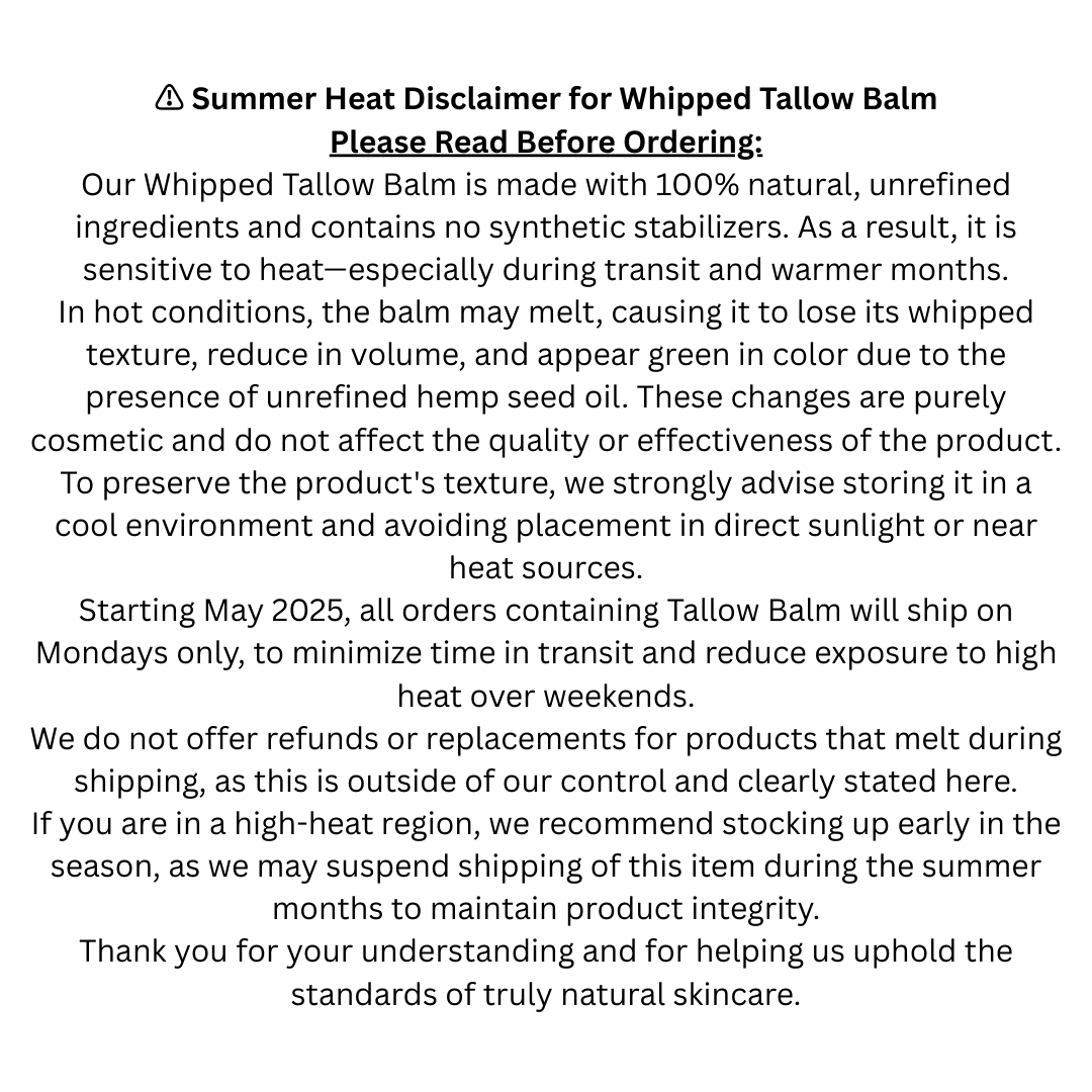 Tallow Balm - Whipped: 4 oz Roots And Leaves