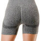 V-Waist Ribbed Shorts – High Waist Sculpt Fit: Black MIO WHOLESALE