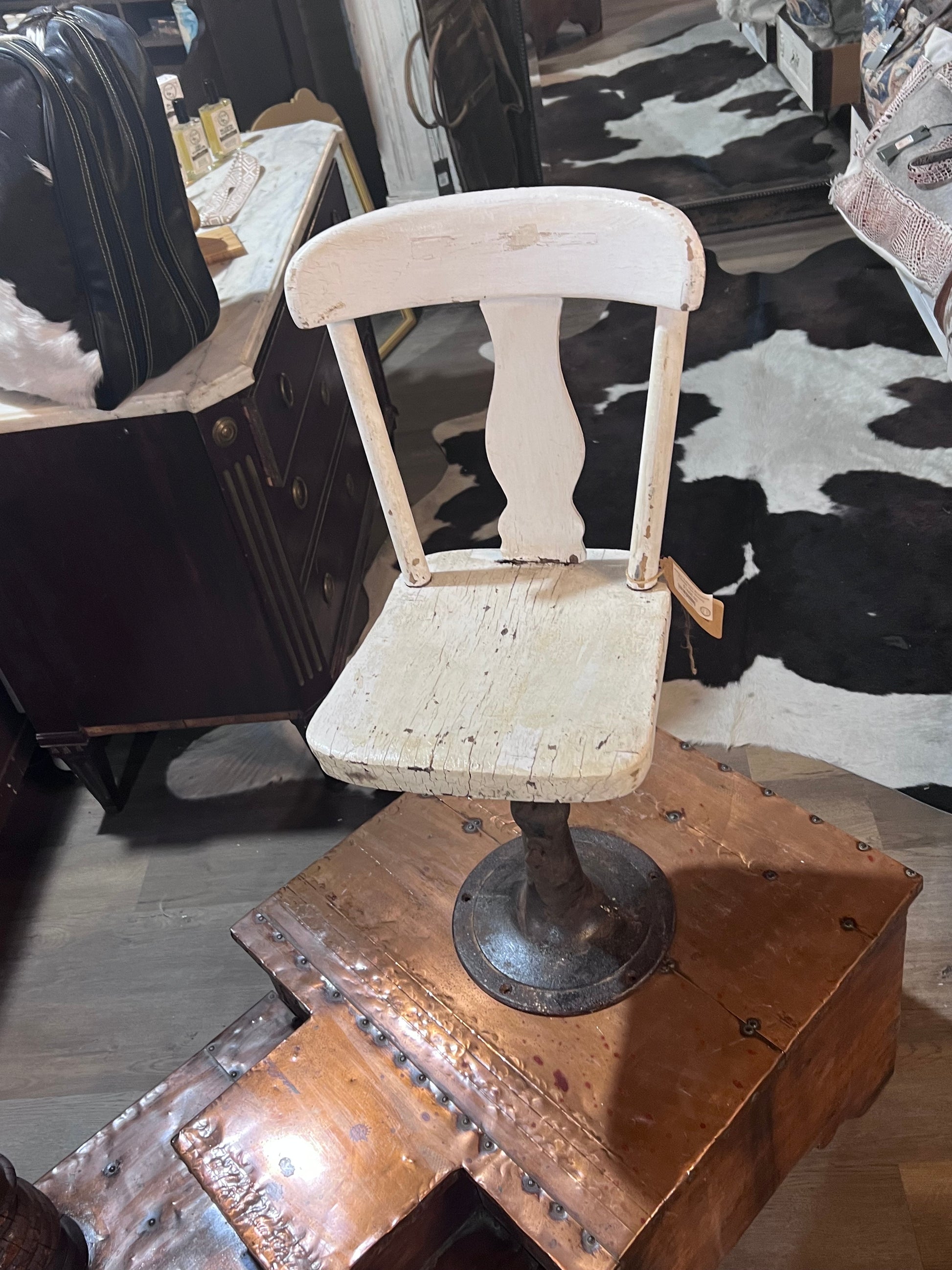 Antique Authentic Whittmore Polishes Shoe Shining Station