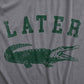 Later Alligator Men's T Shirt: Dark Heather Grey