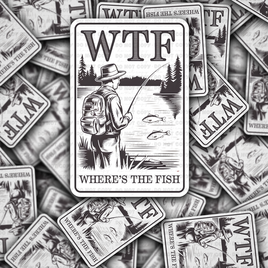 WTF Where's the fish sticker