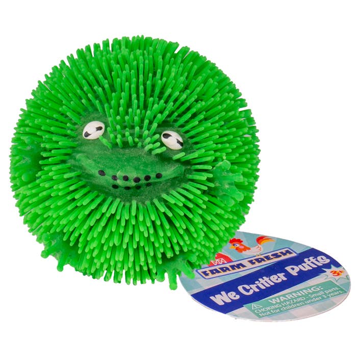 Farm Fresh Wee Critter Puffs, Fuzzy, Squishy 2.5" Ball