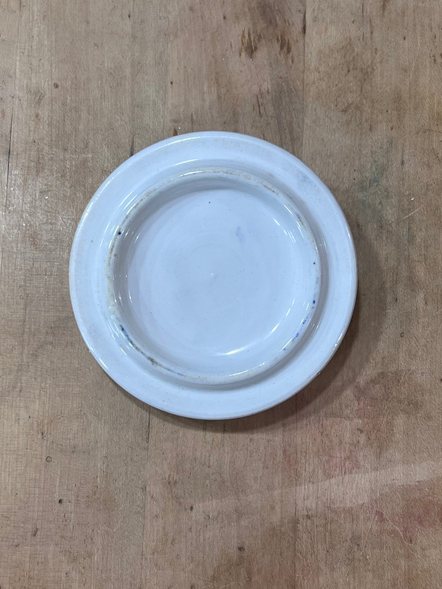 European Blue Floral Ceramic Round Lid Orlando Estate Auction