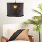 Stonewashed Fringe Lamp Shade: Natural / 12"x18"