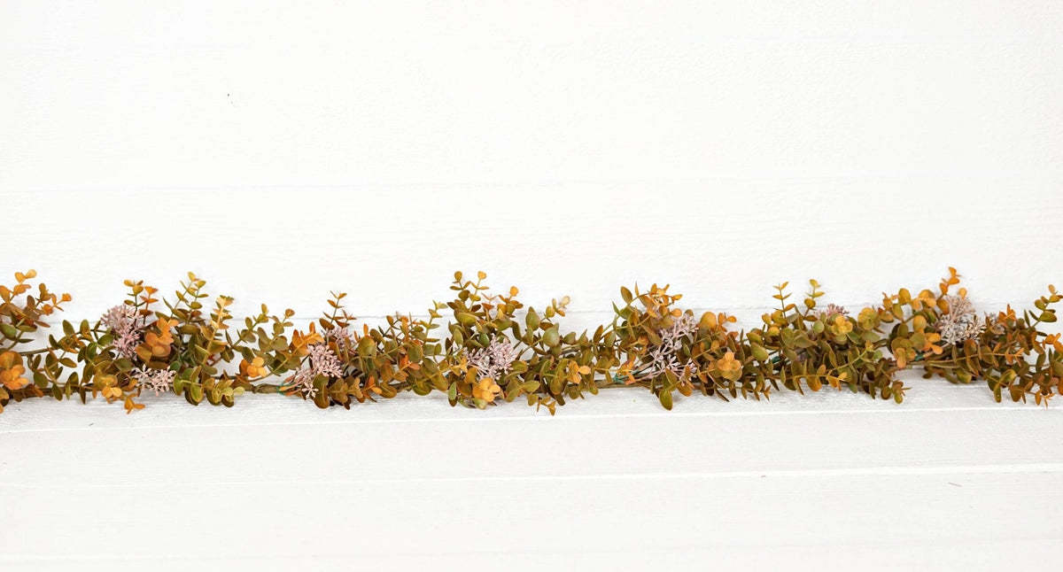 5ft Garland-Fall Mix Seeded Eucalyptus - The Mustard Seed Collection, The Seed