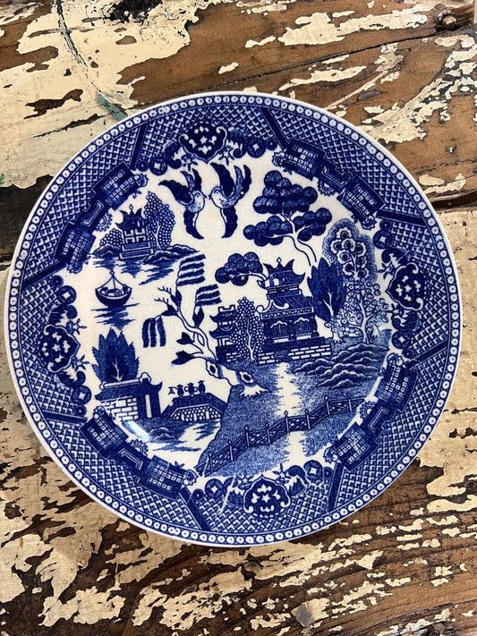 6" Blue Willow Pattern Plate - The Mustard Seed Collection, The Seed