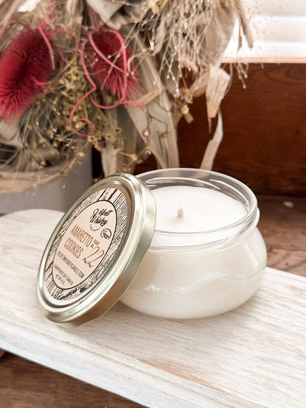 6 oz Amaretto Cookies Candle - The Mustard Seed Collection, The Seed