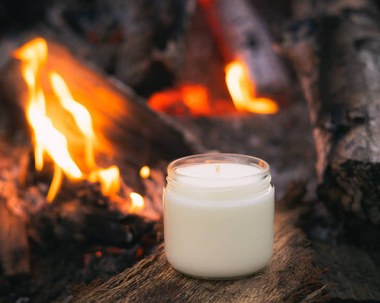 6 oz Tranquil Campfire Candle - The Mustard Seed Collection, The Seed