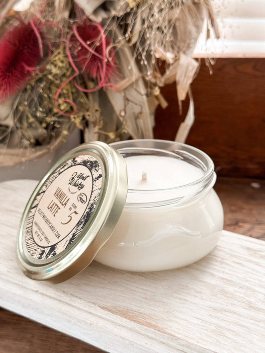6 oz Vanilla Latte Candle - The Mustard Seed Collection, The Seed