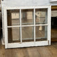 6 Panel White Window with Glass 