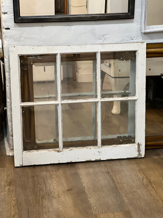 6 Panel White Window with Glass - The Mustard Seed Collection, The Seed