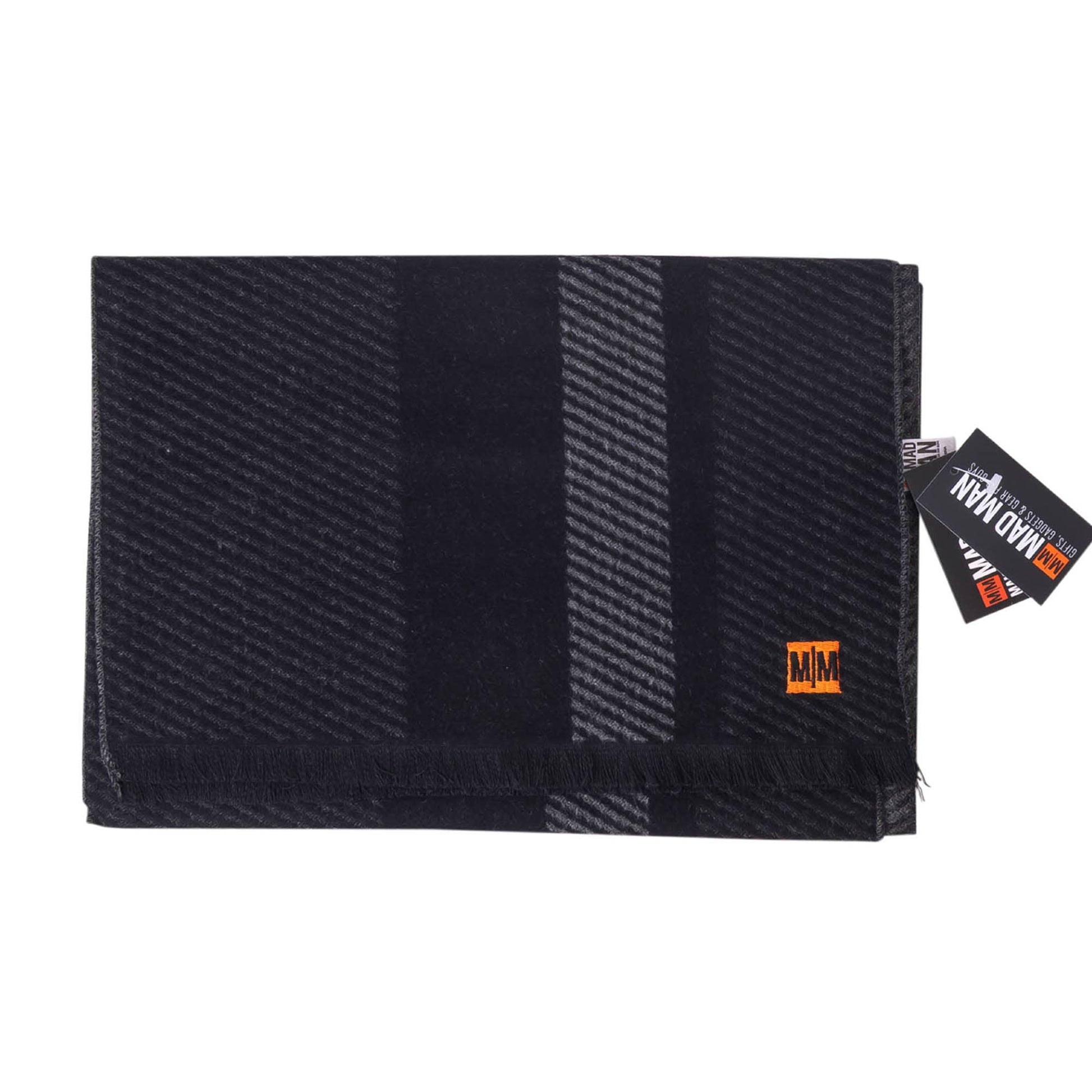 Classic Scarf: Black & Grey