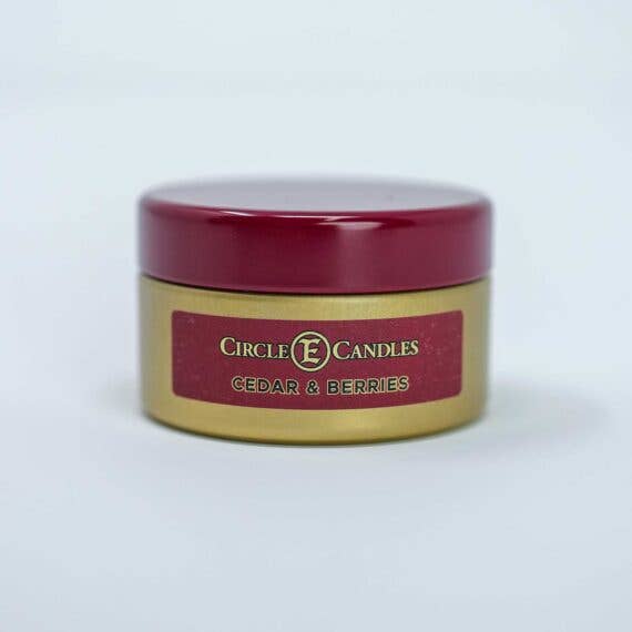 Cedar & Berries: Jar Candle 14oz Circle E Candles