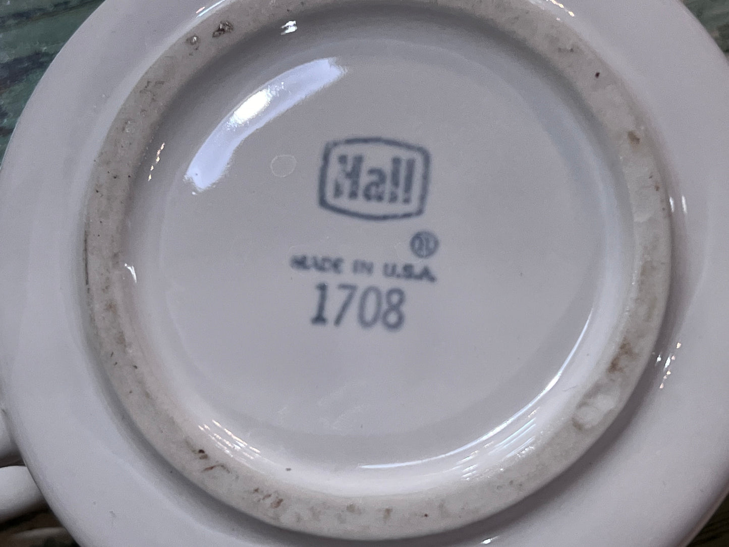 Antique Baby Invalid Feeder Cup Ironstone Hall 1708