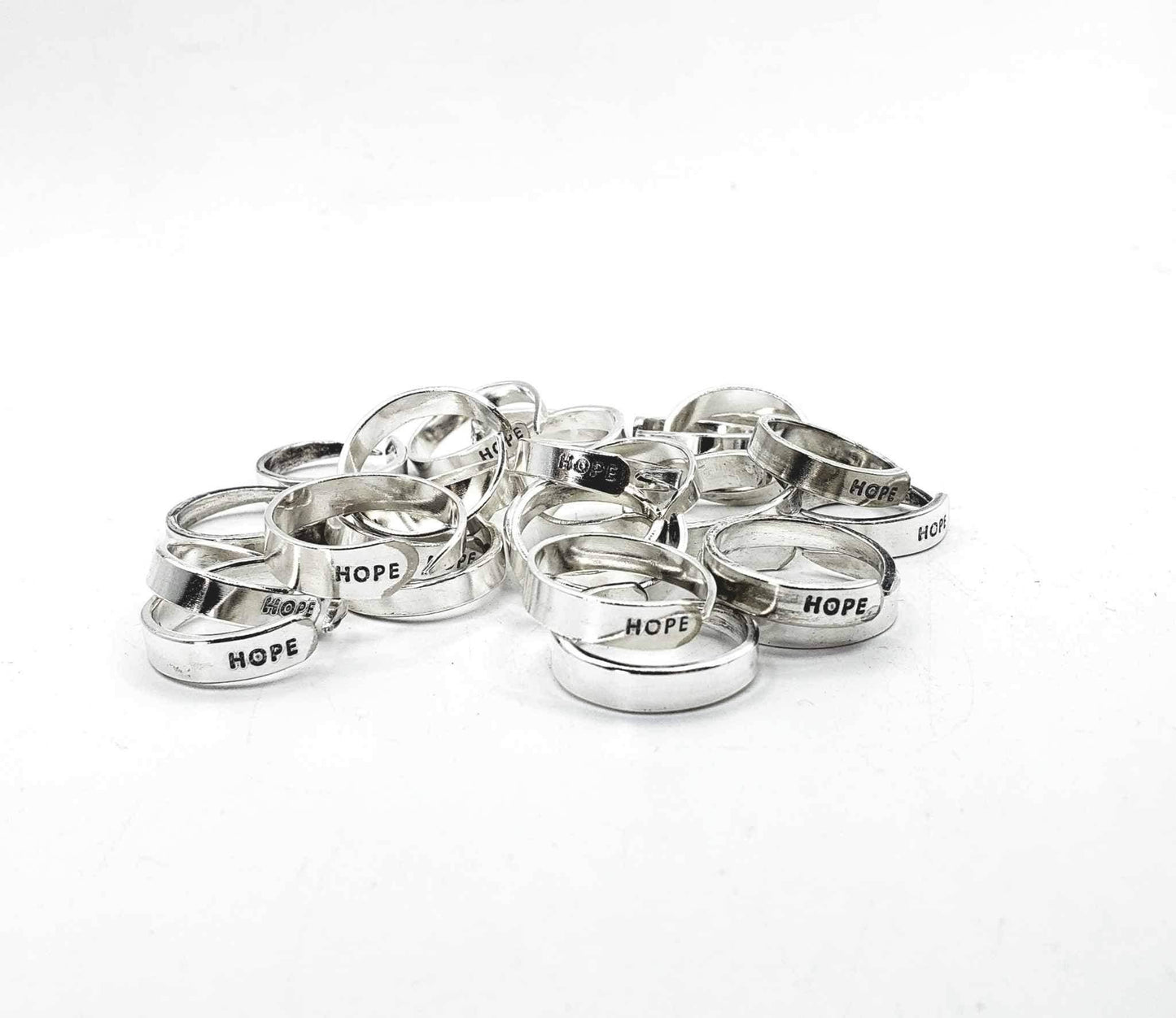 FAITH, HOPE, LOVE Fork Tine Rings