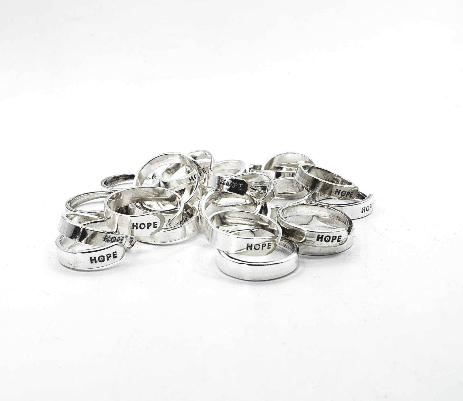 FAITH, HOPE, LOVE Fork Tine Rings