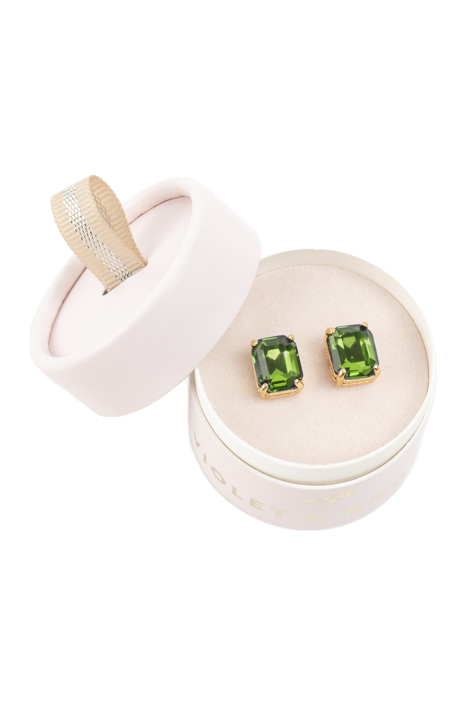Everlyn Boxed Post Earring: Light Rose