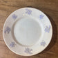 6.5" Ironstone Plate with Purple Vine Clusters 