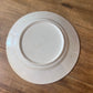 6.5" Ironstone Plate with Purple Vine Clusters 