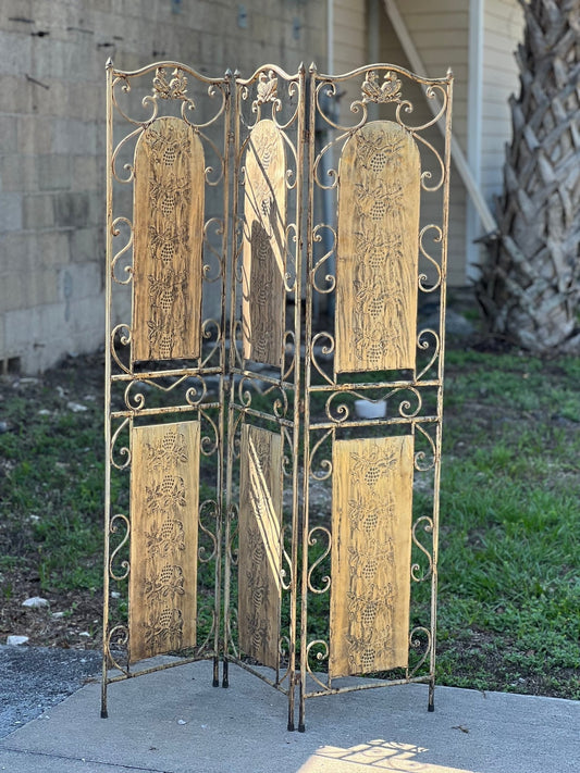66" Metal Room Divider - The Mustard Seed Collection, The Seed