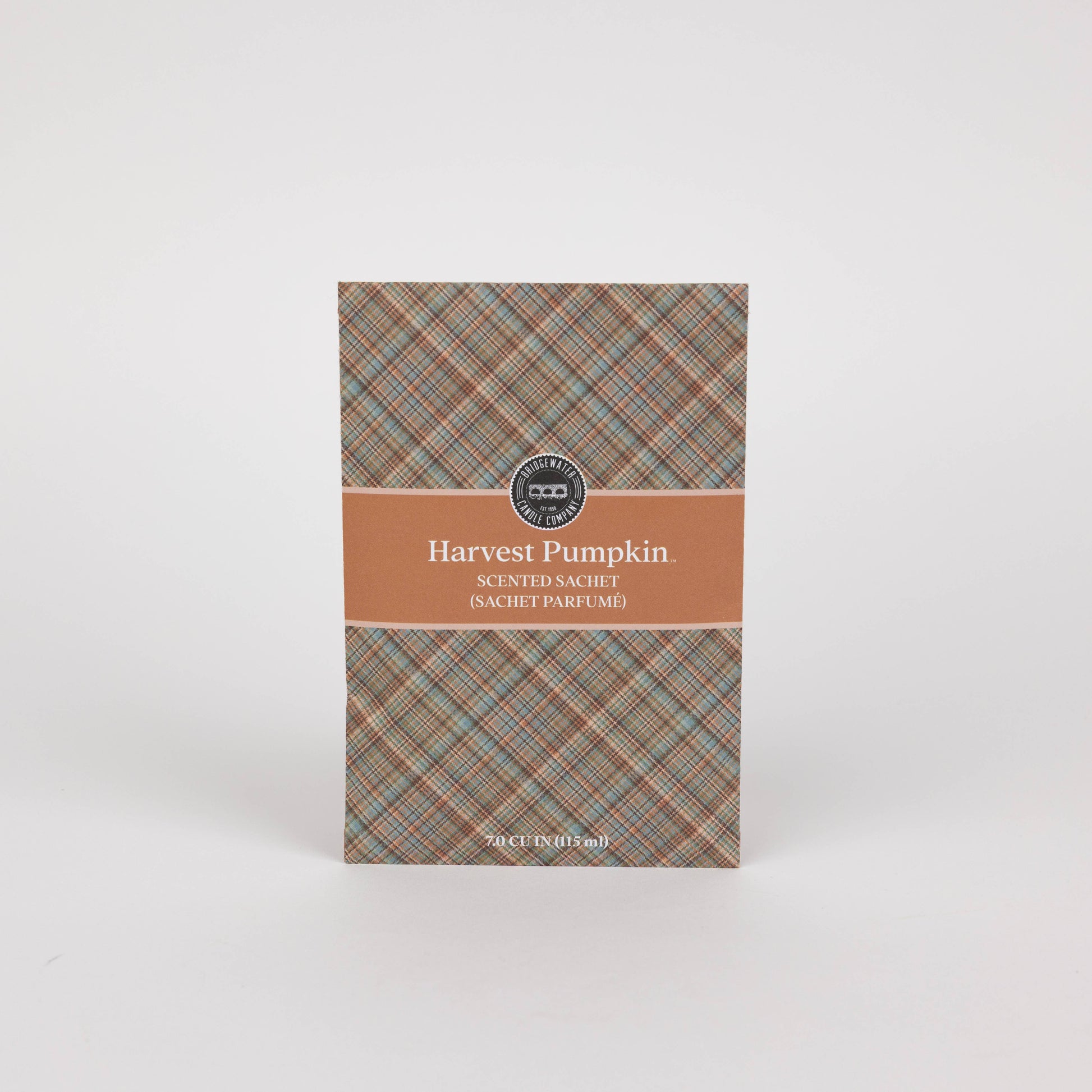 Harvest Pumpkin Plaid Sachet - 9 Pack | Fall Gift Bridgewater Candle Company