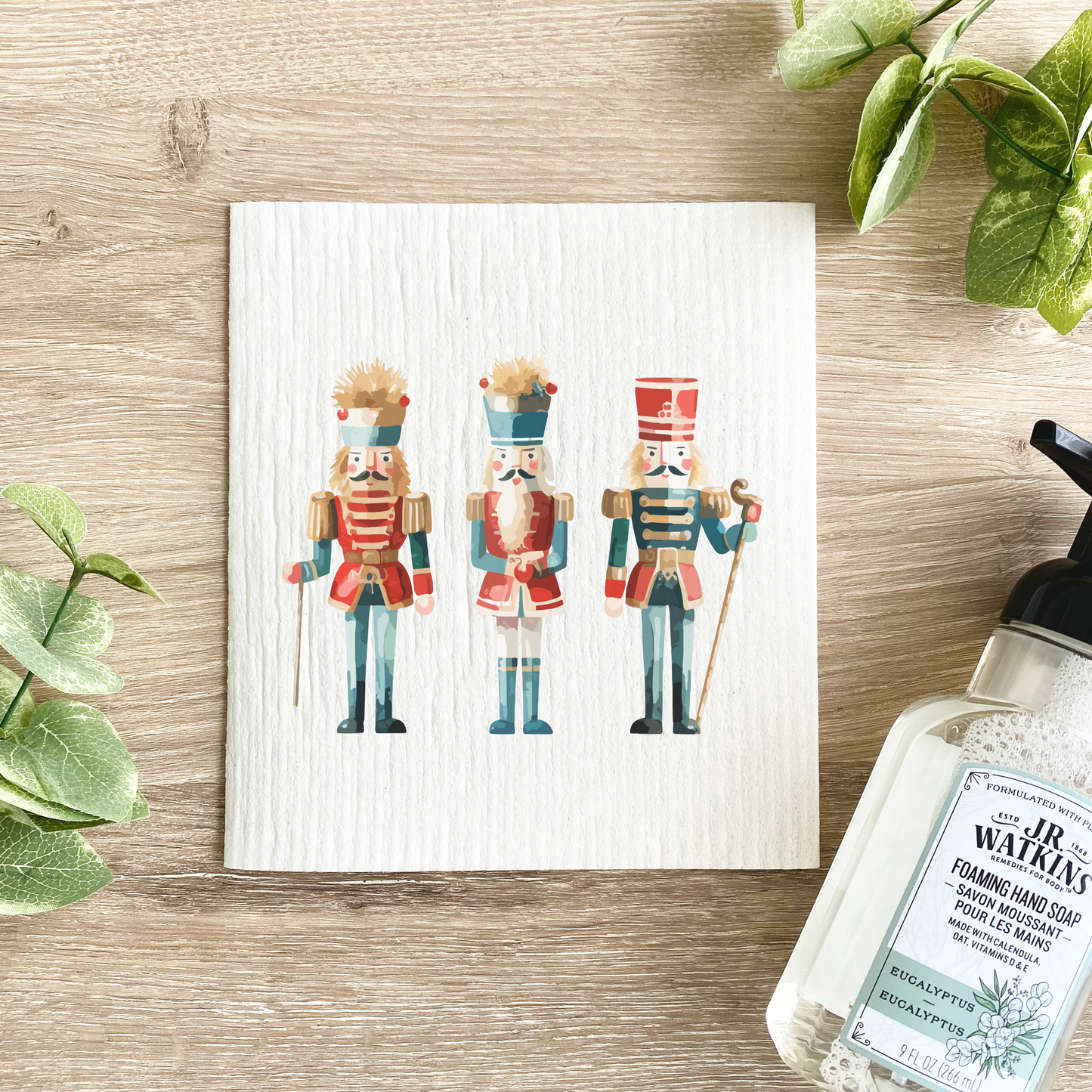 Holiday Nutcracker - Swedish Dishcloth