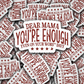 Dear mama sticker