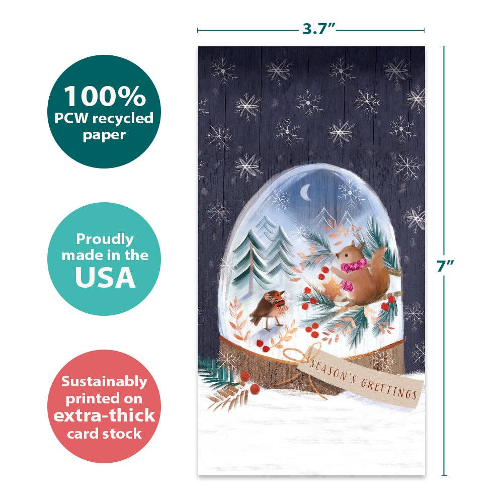 Sweet Snowglobe Money Holder Christmas