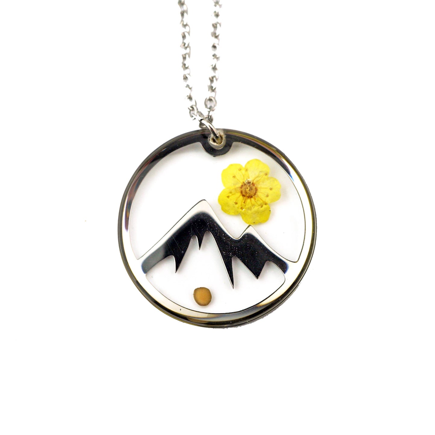 Mountain Mustard Seed Necklace: Stainless Steel