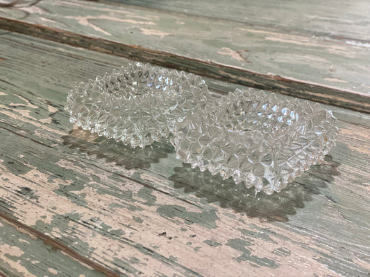 Pair of Hobnail Salt Cellars