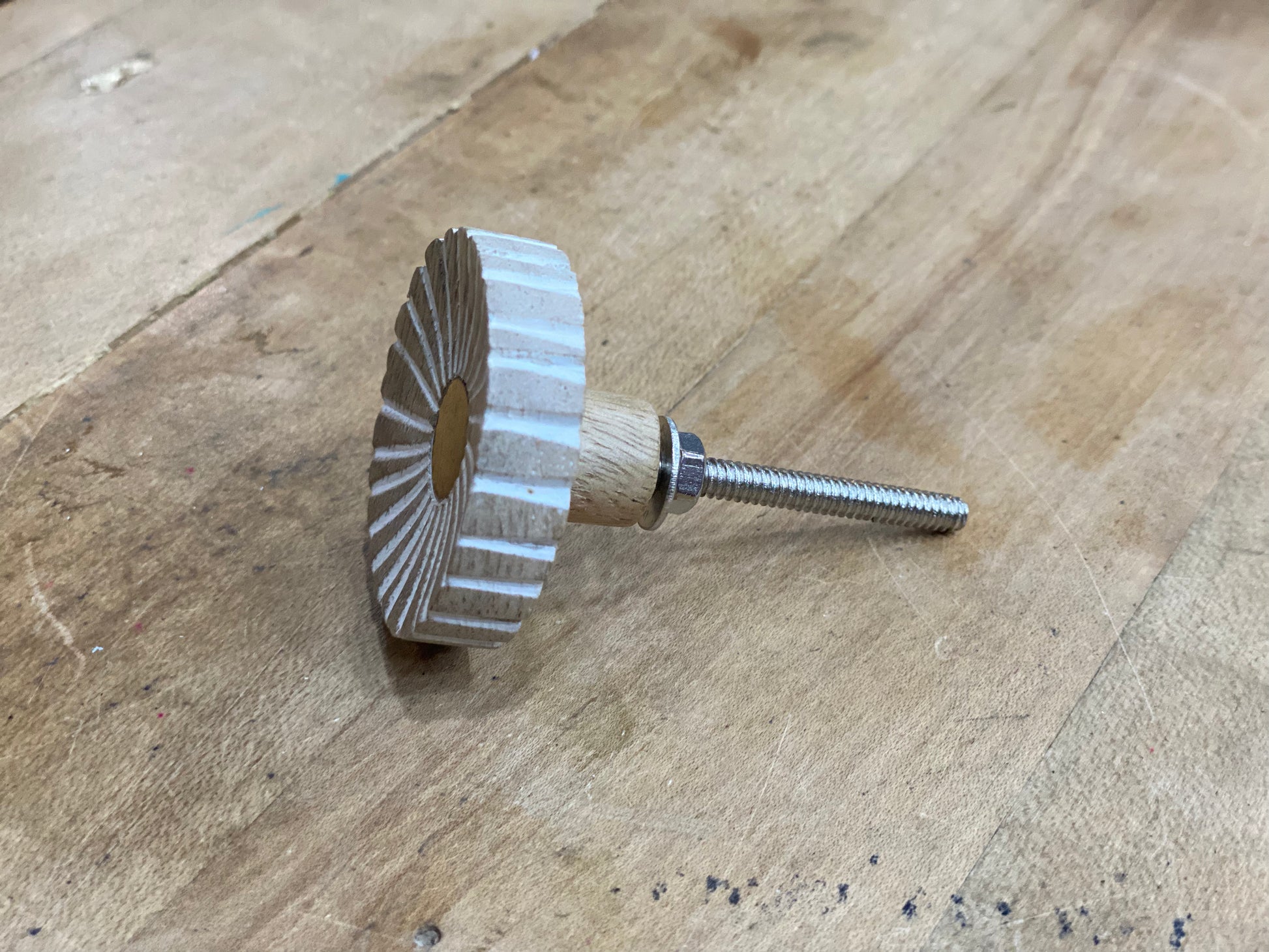 Siena White Wooden Knob