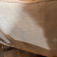 White Distressed Upholstered Settee