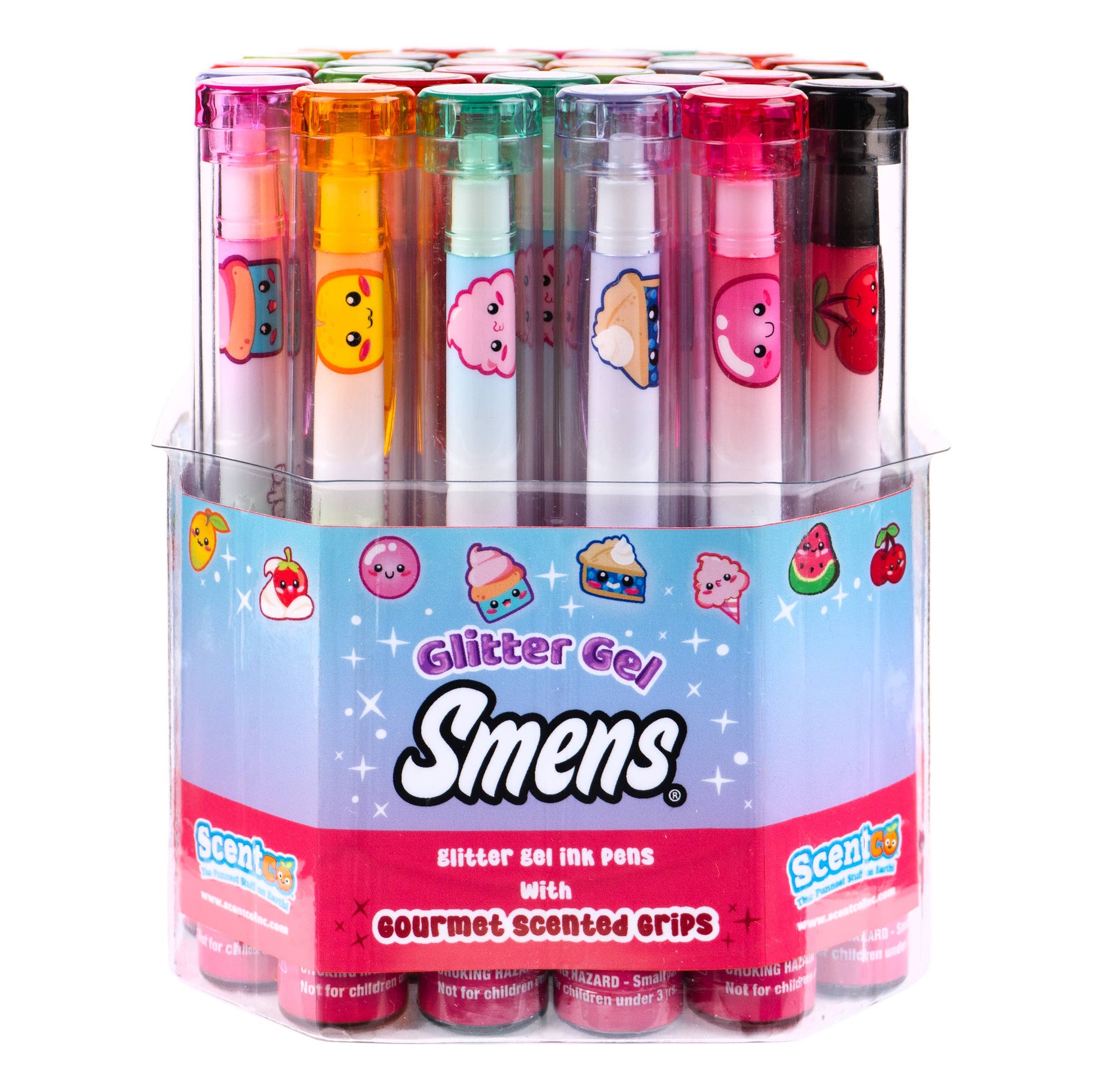 Glitter Gel Smens Cylinder of 32 Freshness Tubes