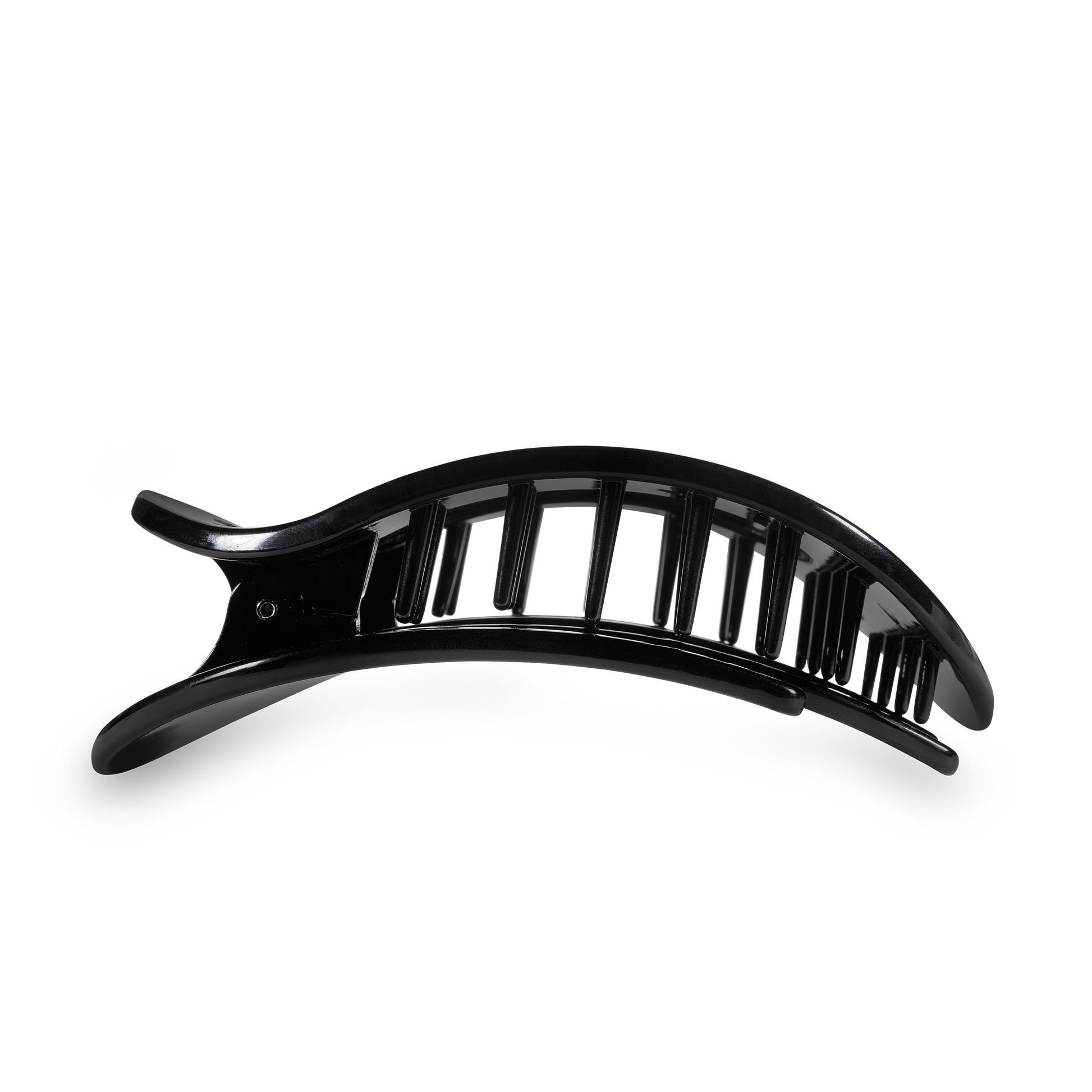 Round Flat Hair Clip | Large | Jet Black