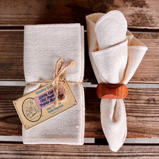 14”x14” 100% Cotton Table Napkins (in bundles of 4)