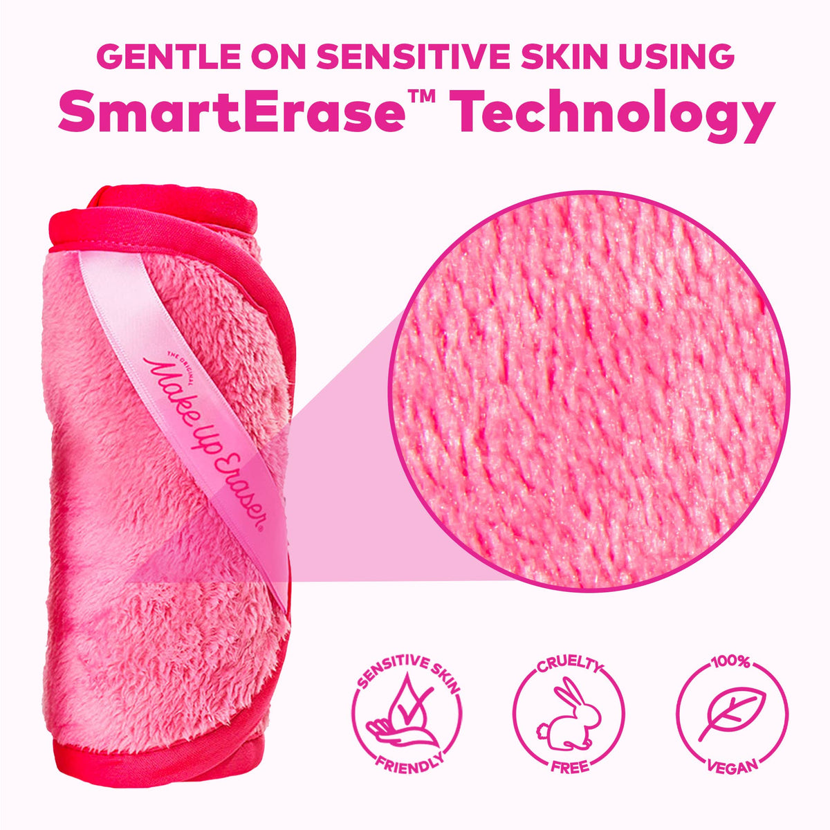 Original Pink MakeUp Eraser PRO | Best Seller The Original MakeUp Eraser