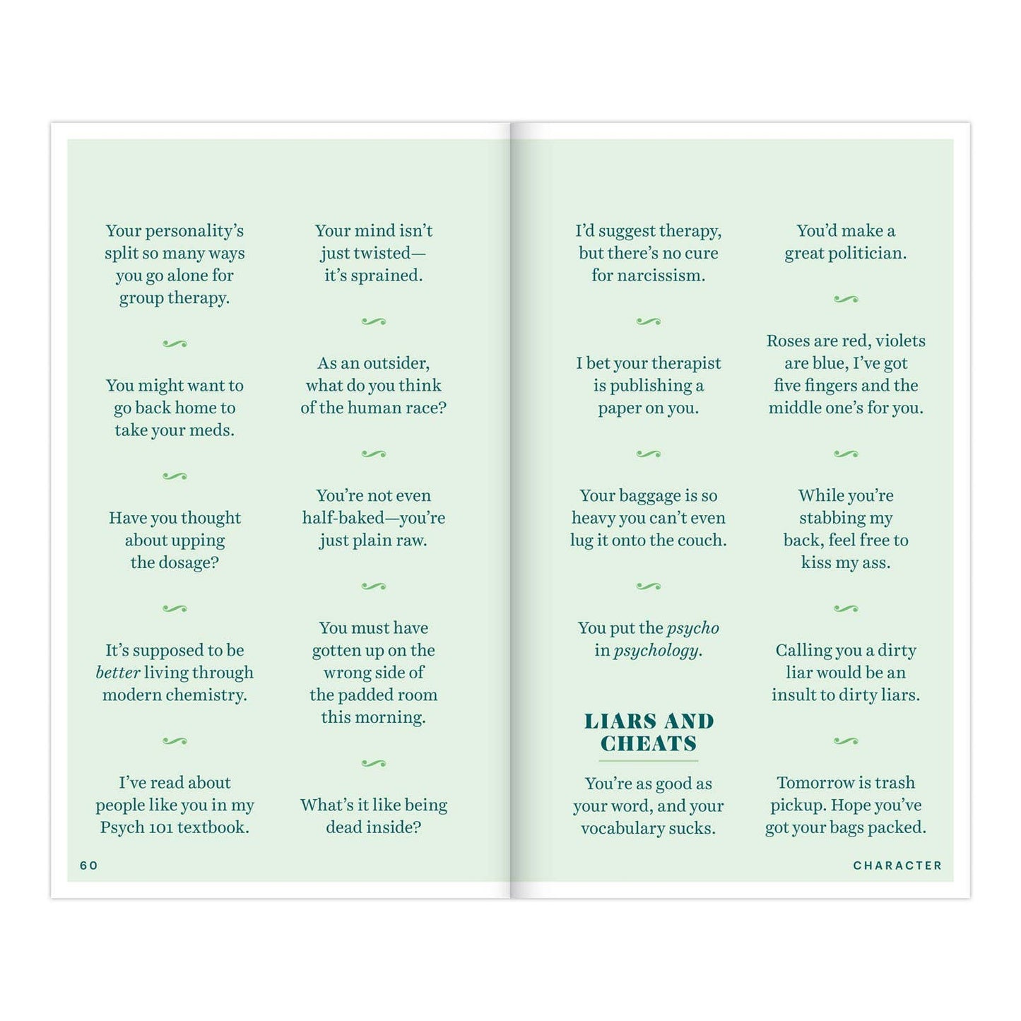 Insults & Comebacks Lines for All Occasions: Trade Paperback