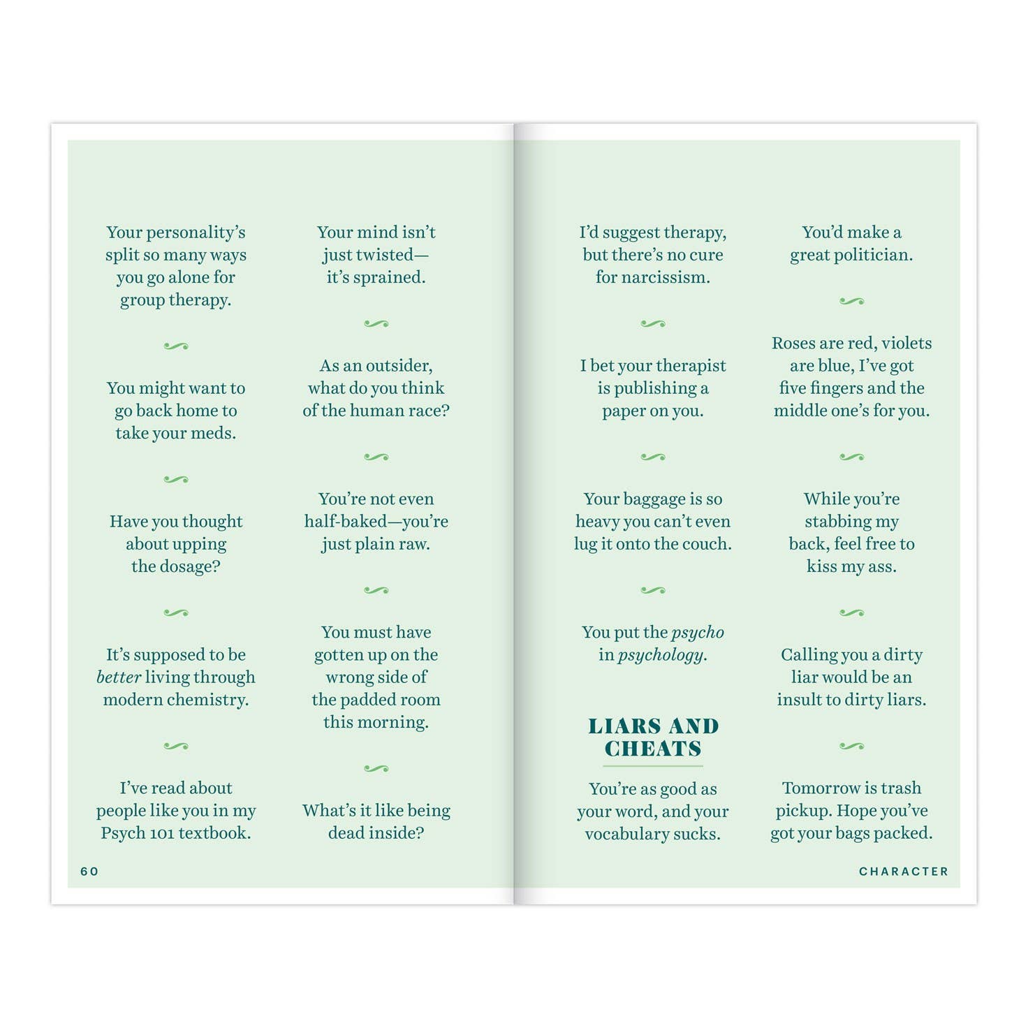 Insults & Comebacks Lines for All Occasions: Trade Paperback