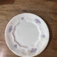 7" Ironstone Plate with Purple Floral Sprigs 