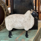 Set Of Three Artisan Carved Fleece Sheeps The Mustard Seed Collection