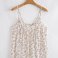 Spring 2026 Boho Floral Spaghetti Straps Tank Top: Apricot / XL