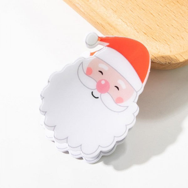 Christmas Hair Claw Clip Santa