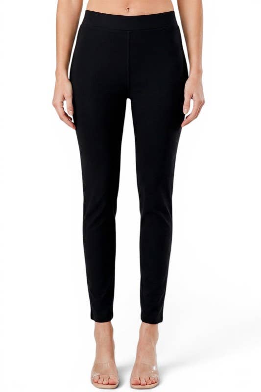 Scuba Butt Lift Pants – Sculpting Stretch Fit: Black MIO WHOLESALE