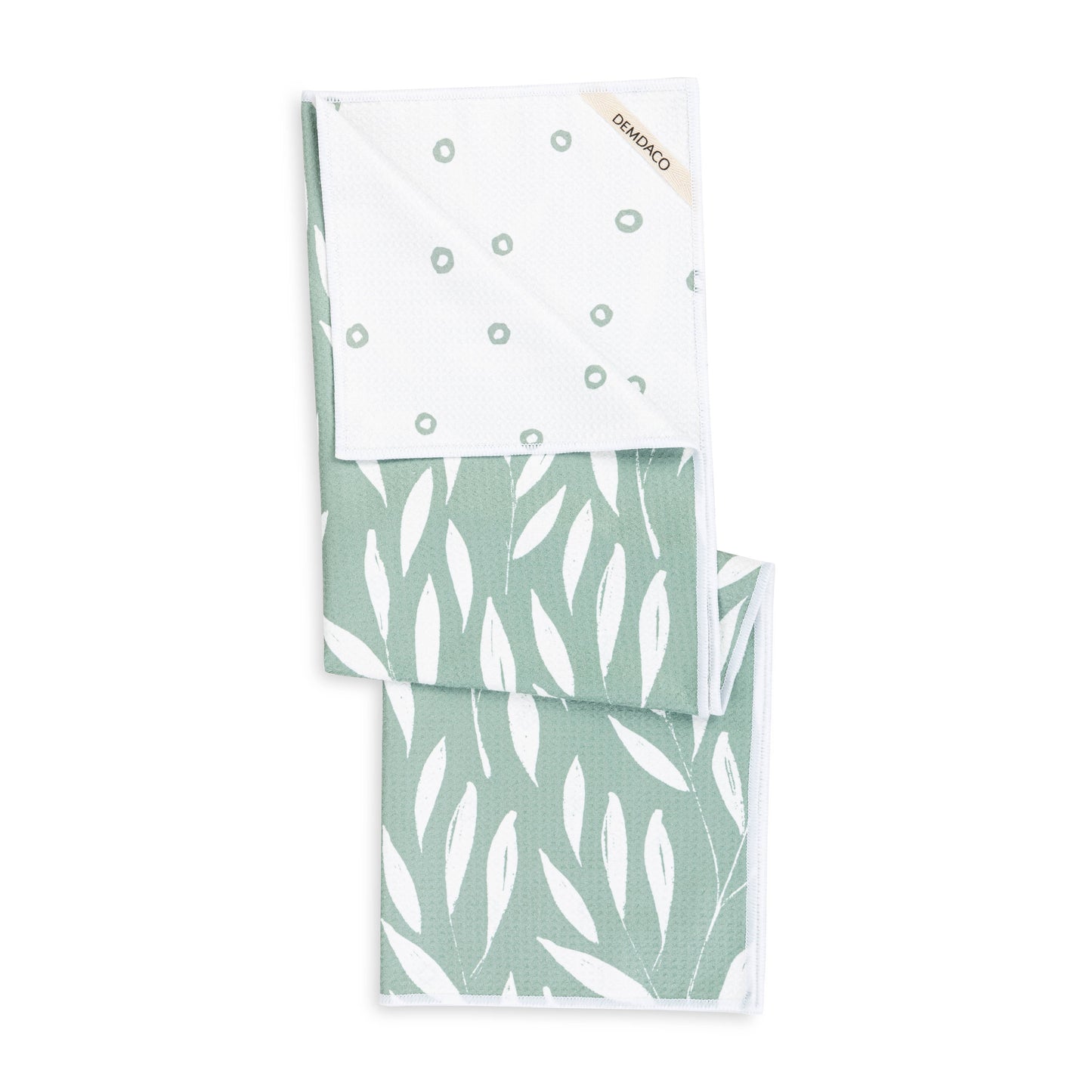 Sage Leaves Absorbent Reversible Towel - 18x30in