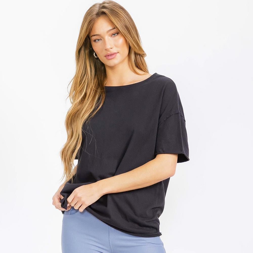 The Essential Raw Edge Tee L