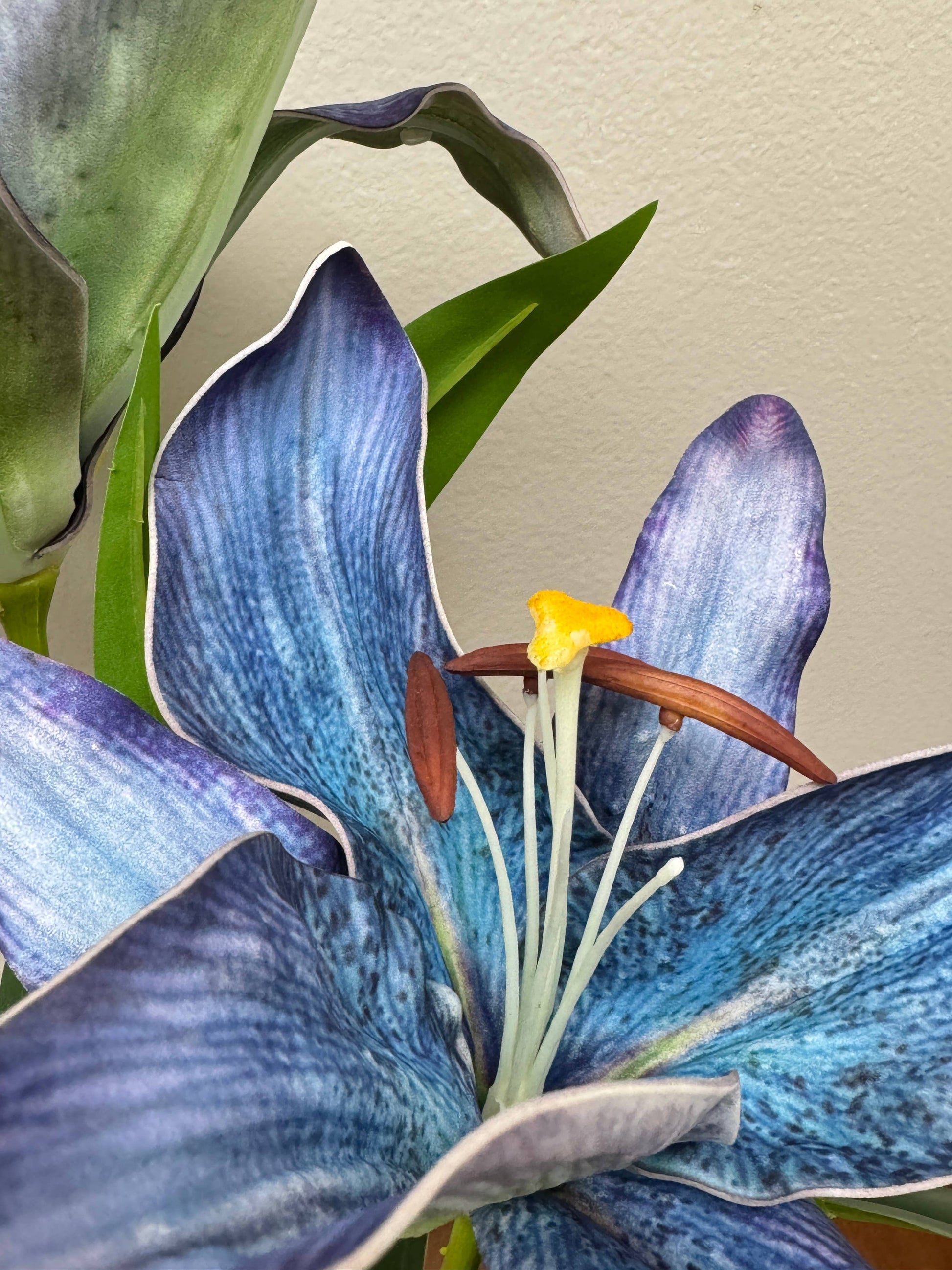 Blue Real Touch Premium Quality Elegant Blue Bloom Lily