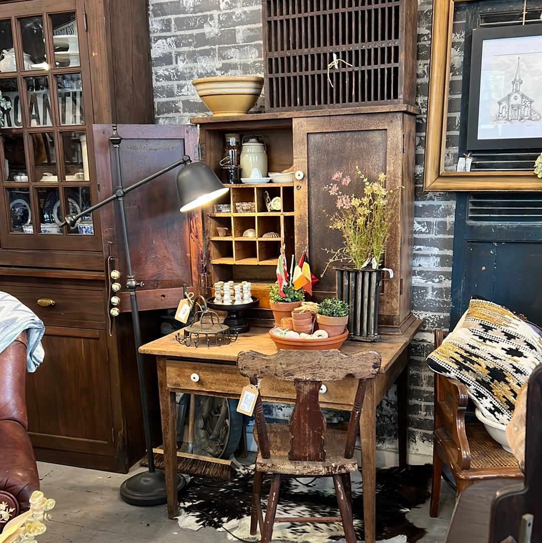 Antique Oak Postal Cabinet