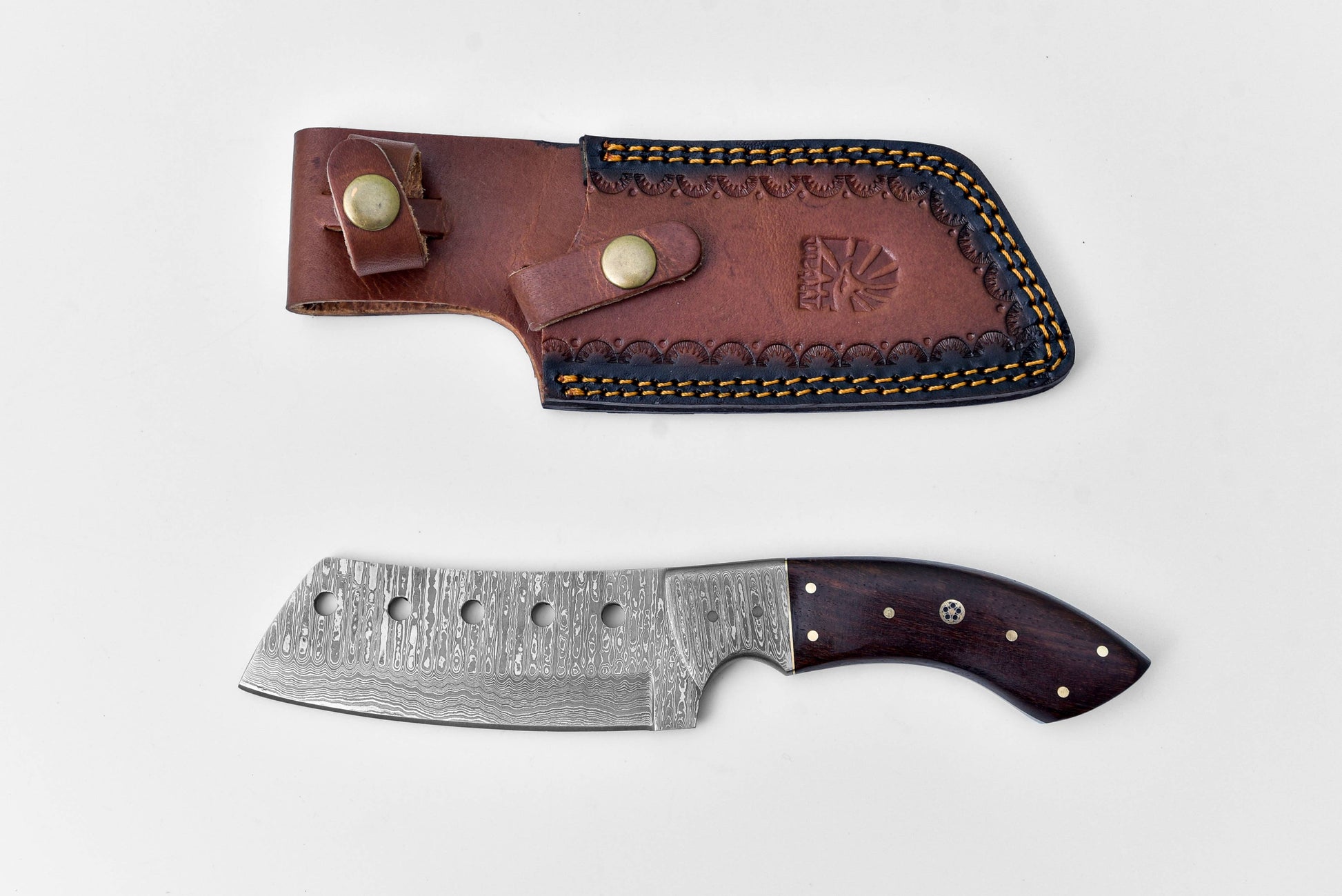 Titan Highland Cleaver, Damascus Steel