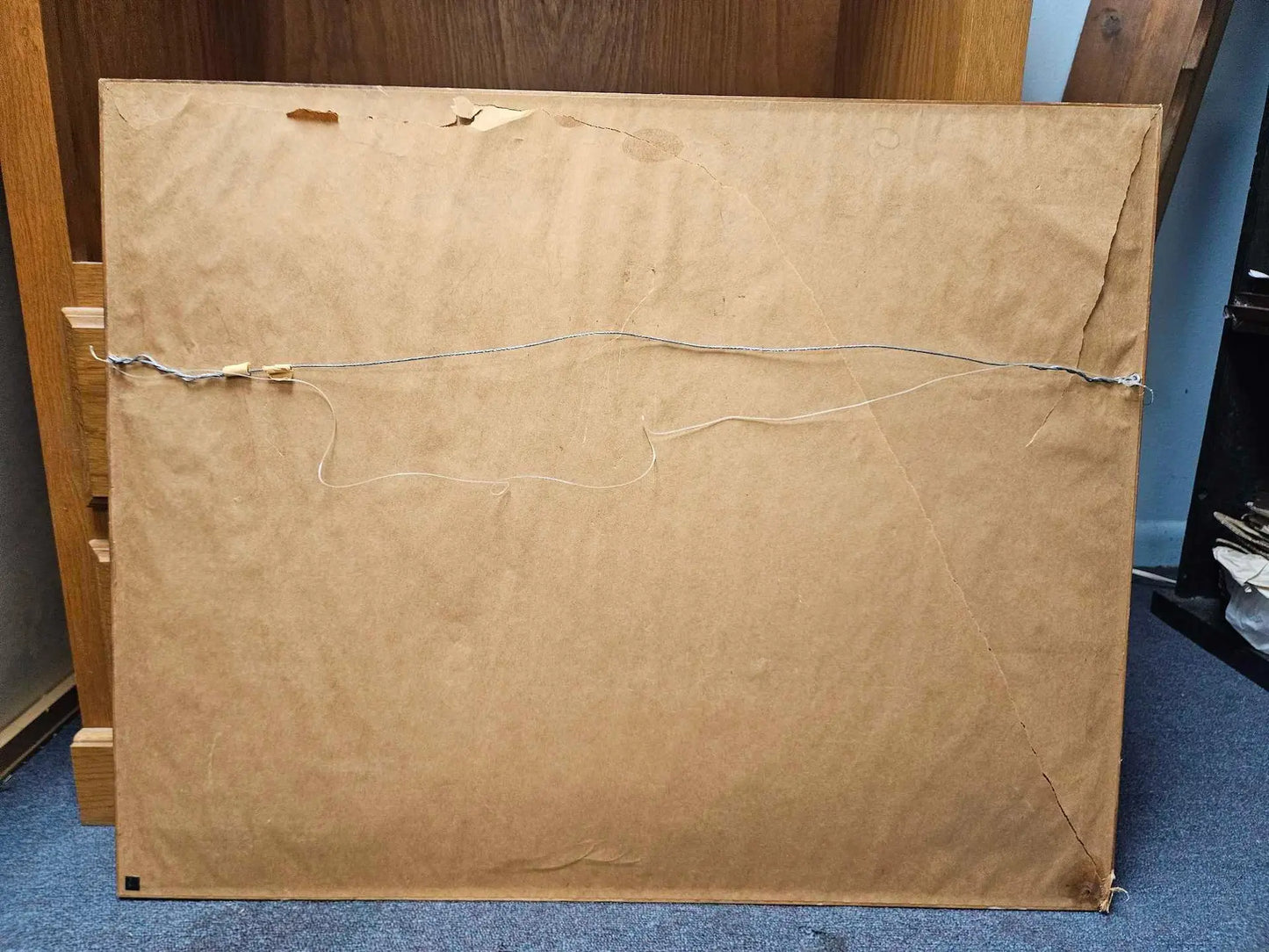 Framed and Matted Vintage Mainstreet picture, H. Stahl